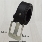 Preview: Damen Gürtel mit 4 cm Breite Stylischer Gürtel verschiedene Größen wählbar (schwarz)